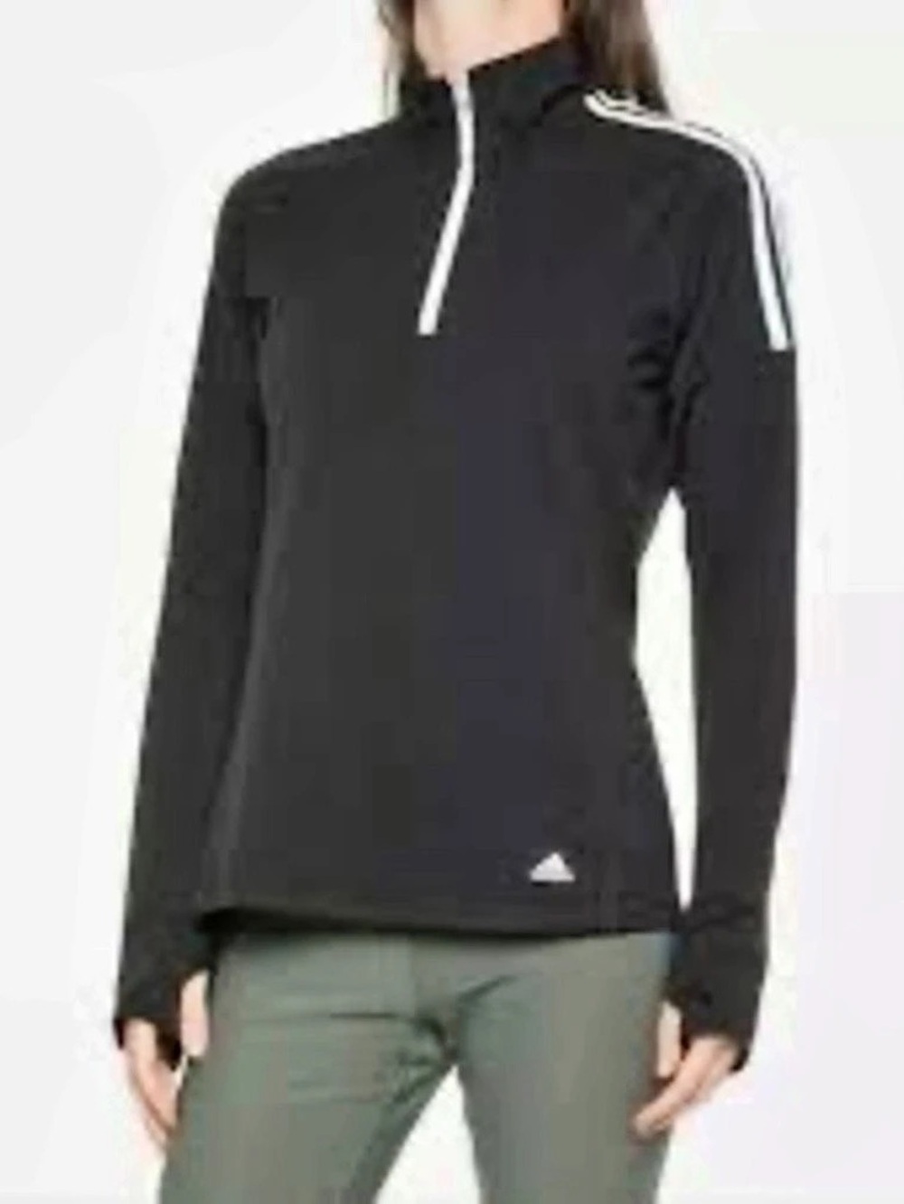 adidas Golf Black Quarter-Zip Size Medium